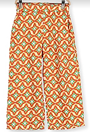 Turuncu etnik desen pantolon