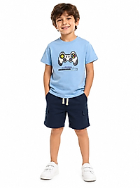 Mavi Game Baskılı Tshirt