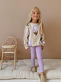 Çiçekli Tayt Takım