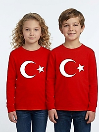 Türk bayraklı Çocuk Tişörtleri