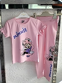 Minnie Mouse Baskılı Taytlı Takım