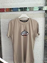 Krem Baskılı Tshirt