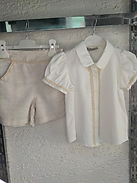 Keten Gomlek-Şort Takım