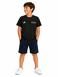 Siyah Araba Markalı Baskılı  Tshirt [1 ya da 2 beden büyük almanız tavsiye edilir]