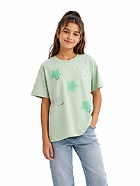 Yeşil Yıldızlı Tshirt Tişört