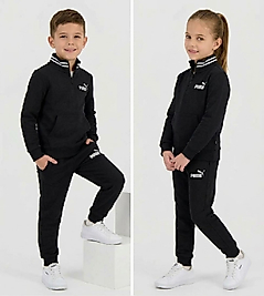 Şardonlu 3 iplik Unisex çocuk eşofman takımı