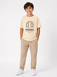 Baseball Baskılı Krem Tshirt