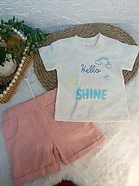 Keten şortlu penye takım