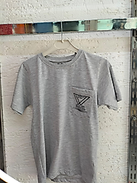 Gri Baskılı Tshirt